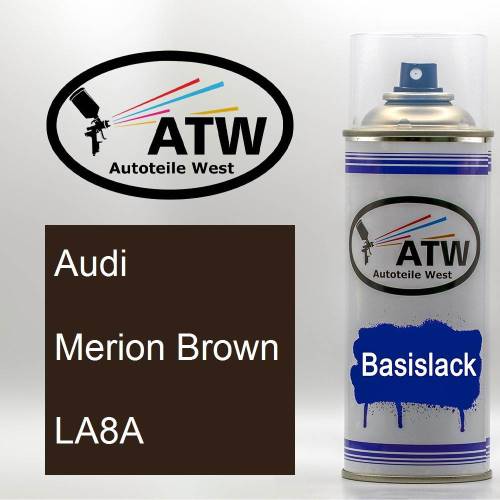 Audi, Merion Brown, LA8A: 400ml Sprühdose, von ATW Autoteile West.